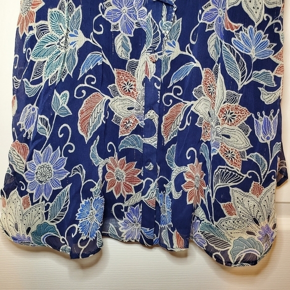 ANTHROPOLOGIE MAEVE  Mariposa Blouse Top size 6 Cold Shoulder - Picture 5 of 11